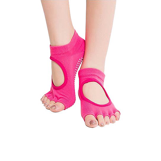Peep Toe Yoga Socks – 3 Pair Pack