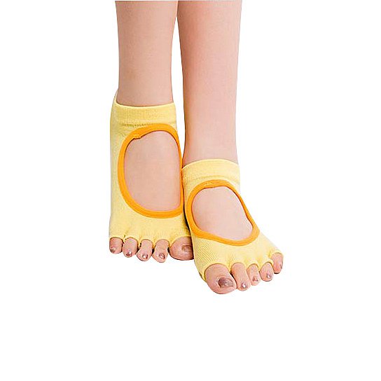 Peep Toe Yoga Socks – 3 Pair Pack