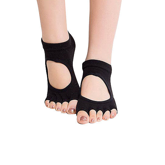 Peep Toe Yoga Socks – 3 Pair Pack