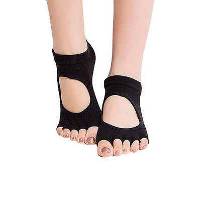 Peep Toe Yoga Socks – 3 Pair Pack
