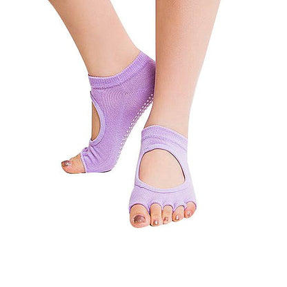 Peep Toe Yoga Socks – 3 Pair Pack